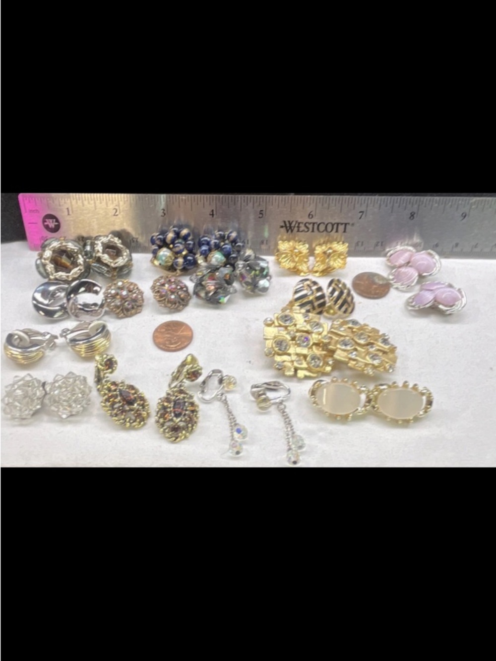 Mixed Women’s Earring Set - Gold, Silver, Pink, Blue, Pearl Tones